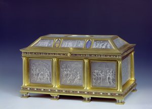 Coffre représentant la Nativité, l